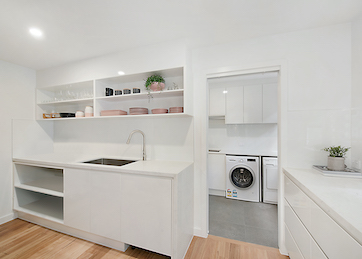 kitchen and laundry