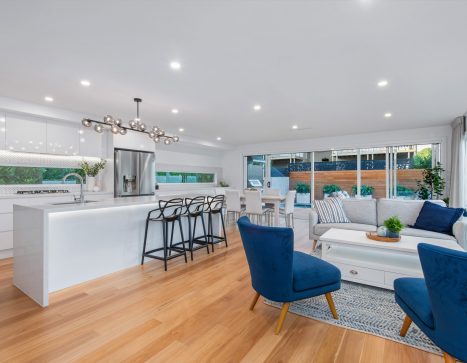 kitchen and dining area