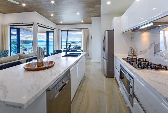 kitchen with island